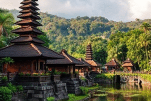 how far is ayung river rafting from ubud