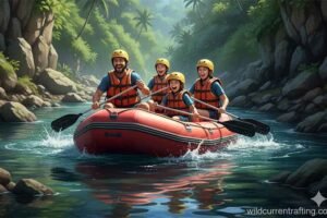 family rafting Ubud