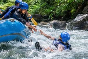 what happens if you fall out of a raft